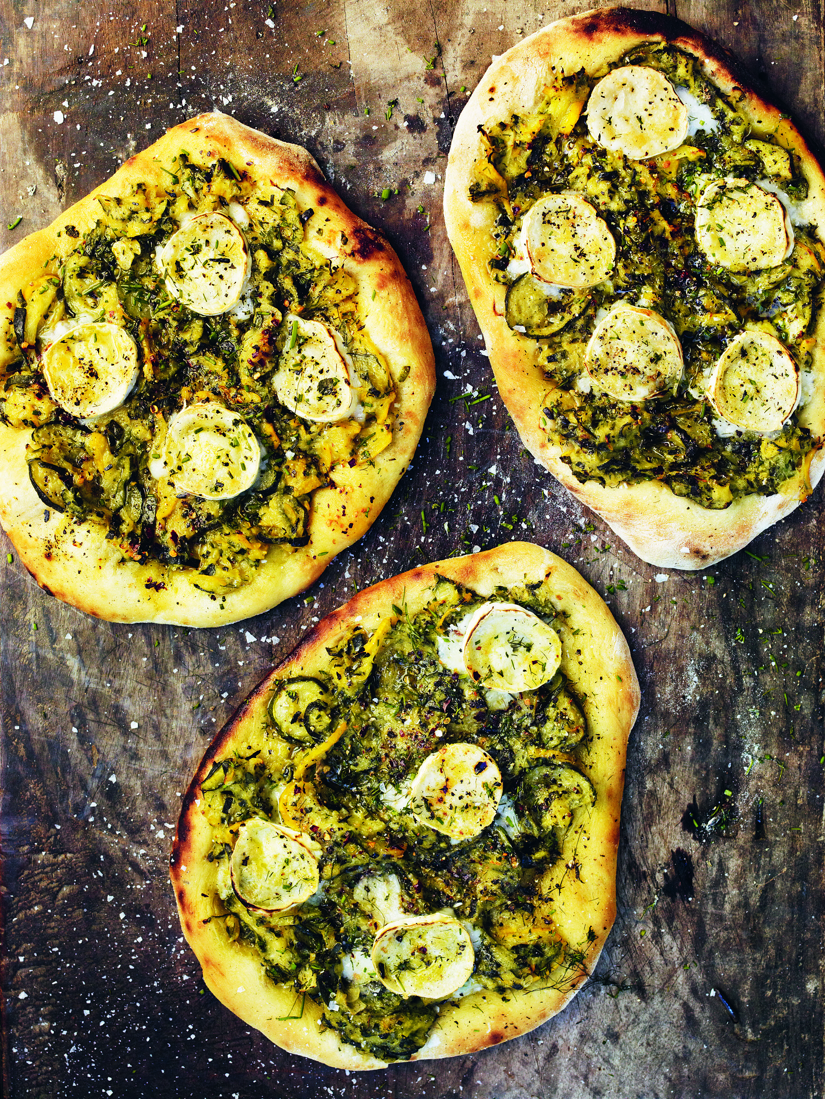 Courgette flatbreads Gill Meller